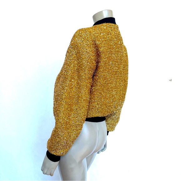 Stylenanda  Golden Simmer Bomber Jacket - Picture 2 of 10